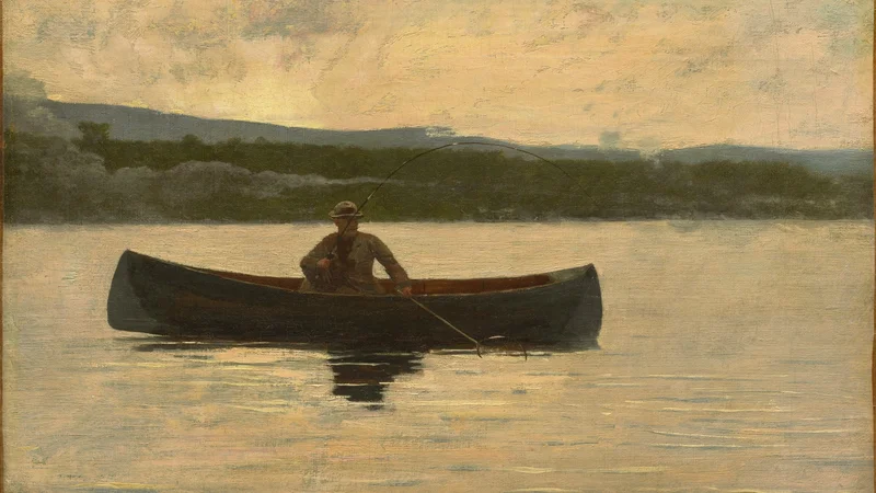 Winslow Homer — Playing a Fish