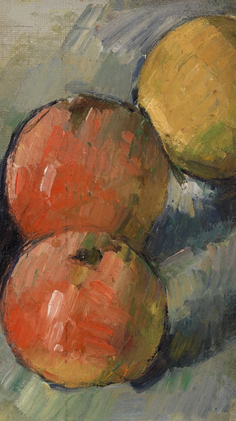 Paul Cezanne — Three Apples (Deux pommes et demie)