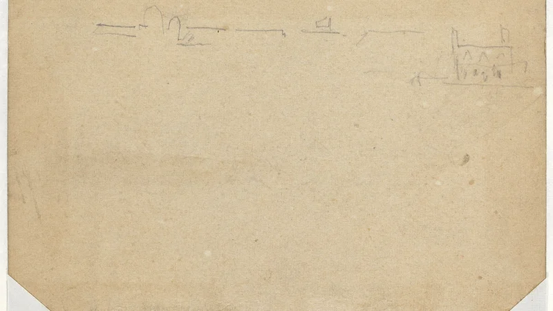 Winslow Homer — Roof Line [verso]
