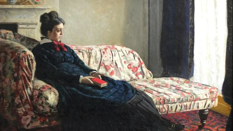 Meditation. Madame Monet on the Sofa