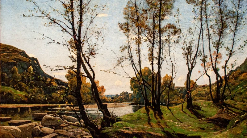 Henri Harpignies — The Valley of the Aumance