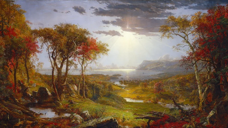 Jasper Cropsey — Autumn—On the Hudson River