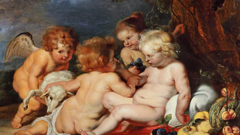 Frans Snyders — Christ with the Young Saint John the Baptist and Angels