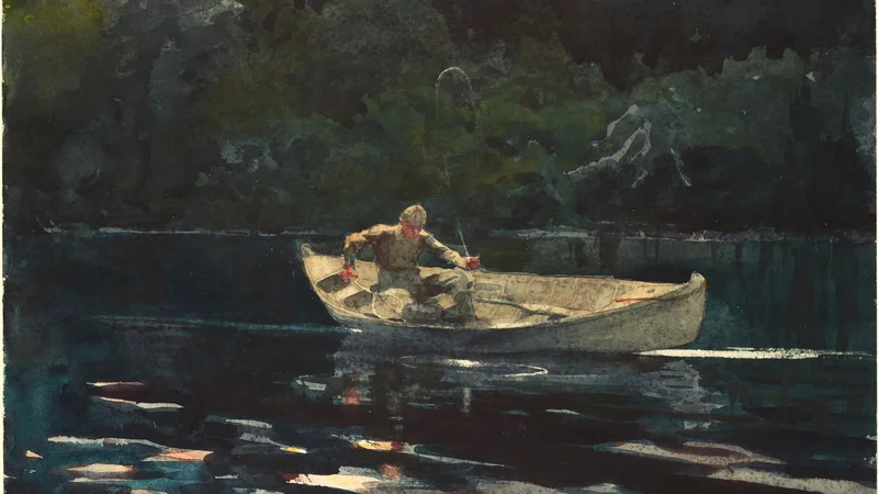 Winslow Homer — Fishing in the Adirondacks