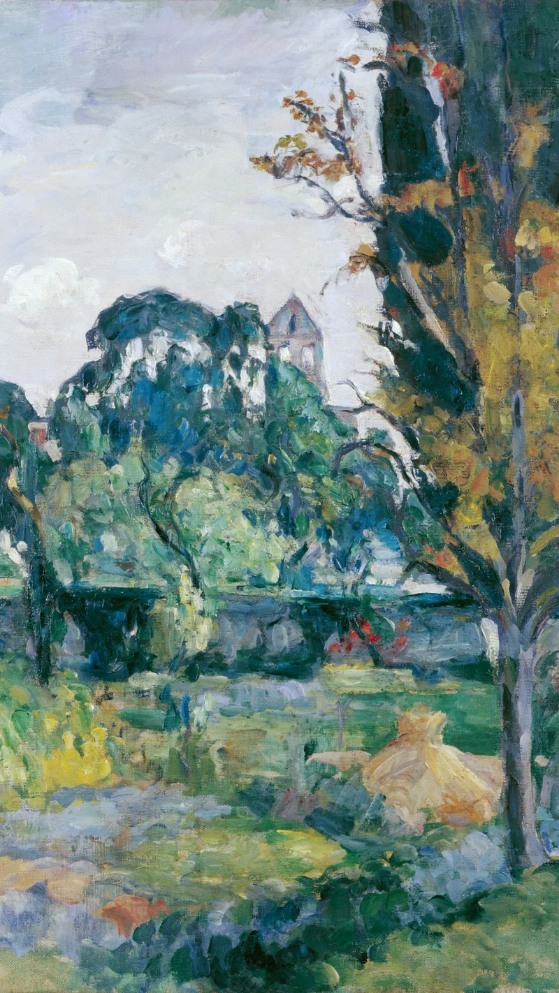 Paul Cezanne — Landscape with Bell Tower