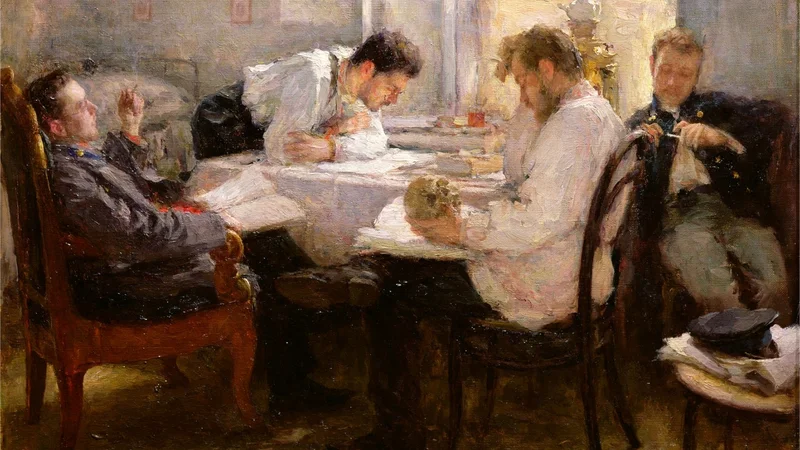 Leonid Pasternak — The Night before the Exam