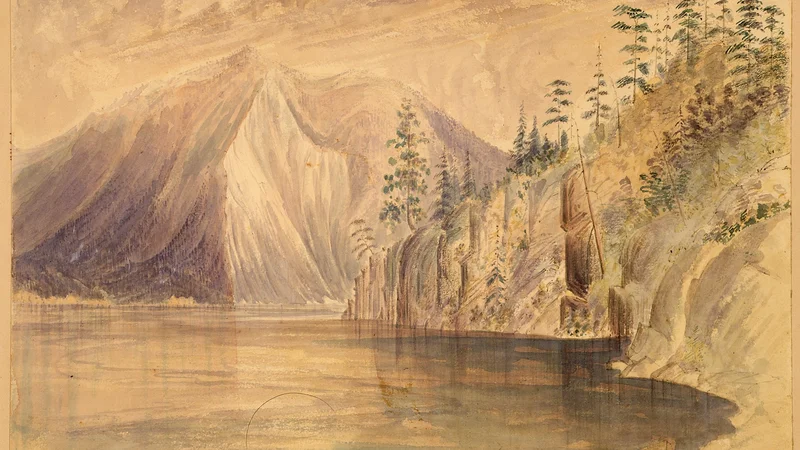 James Alden — Head Kellispelm Lake--near head of lake looking South. (Sienitic Cliffs)