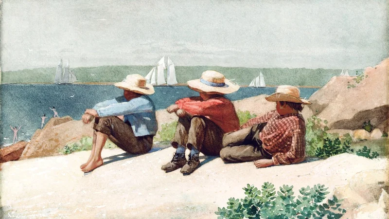 Winslow Homer — Watching the Ships, Gloucester