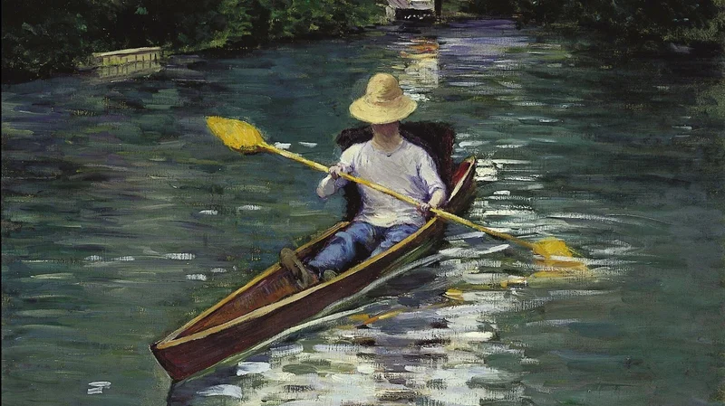 Gustave Caillebotte — Canoe on the Yerres River