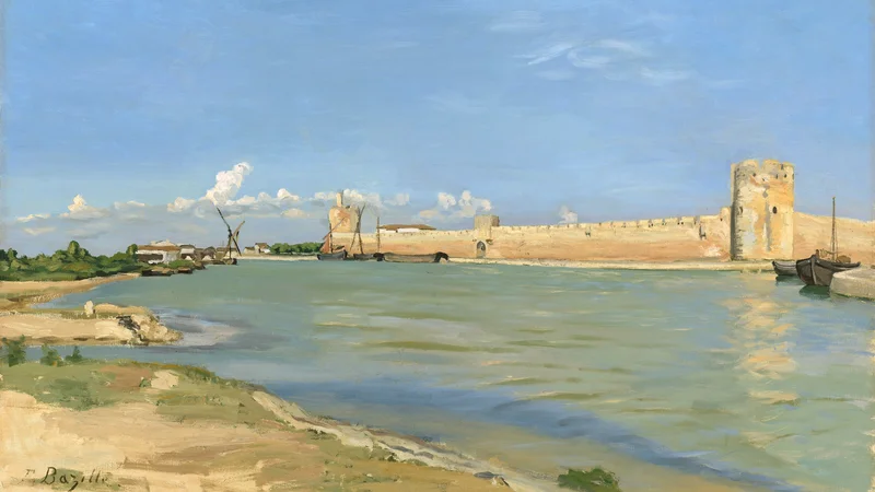 Frédéric Bazille — The Ramparts at Aigues-Mortes