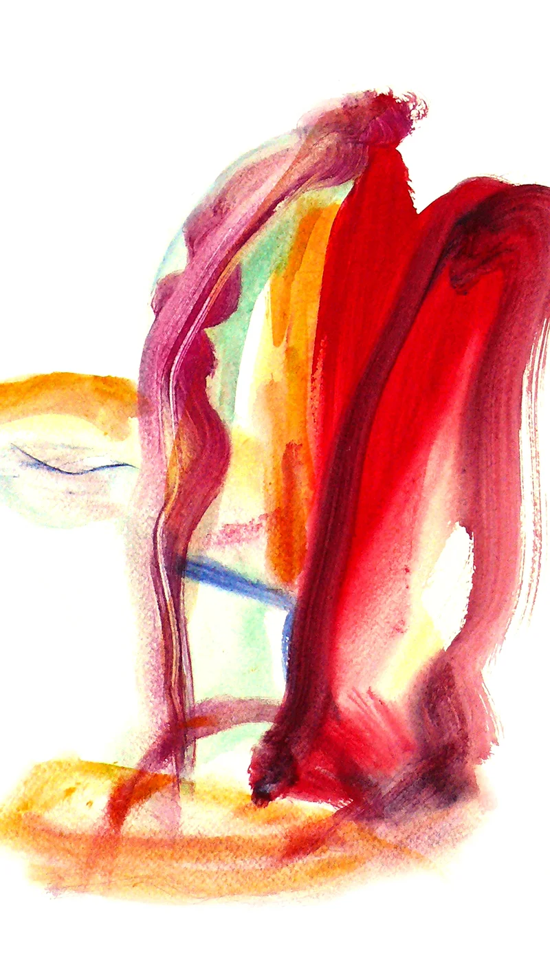 Fons Heijnsbroek — Peinture à la gouache abstraite "Secret Gates"