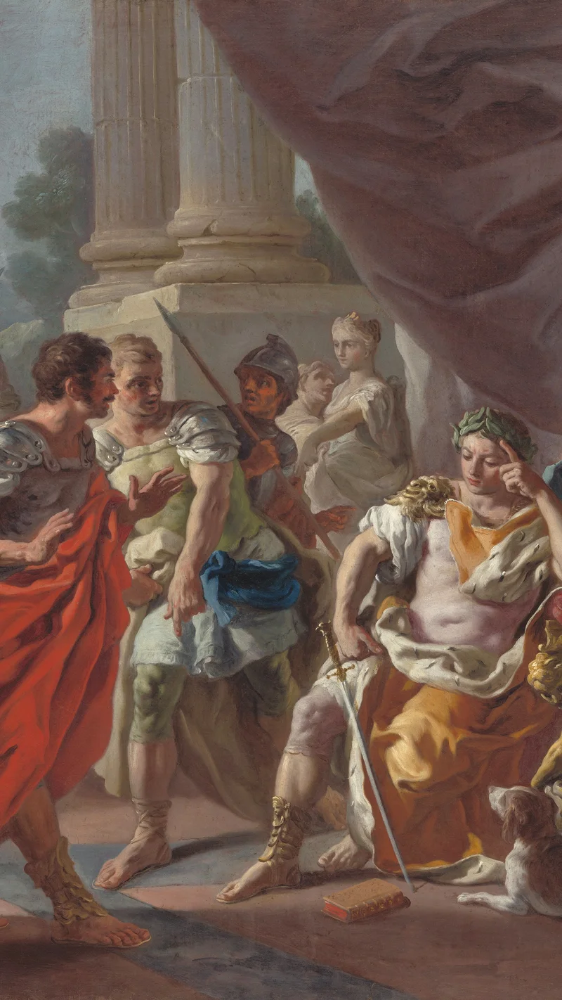 Francesco de Mura — Alexander Condemning False Praise