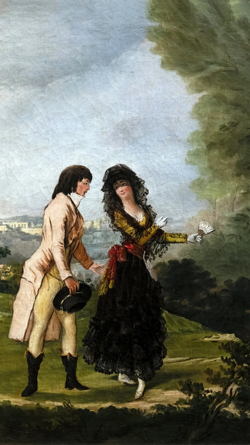 Francisco de Goya — Gallant Conversation
