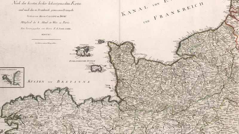 Franz Anton Schraembl — Neueste Generalkarte von Frankreich, northwestern sheet