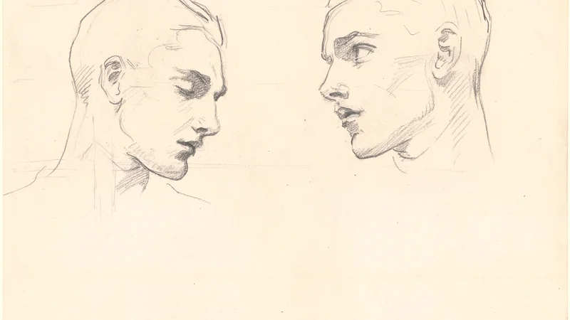 John Singer Sargent — Studies of a Man's Head