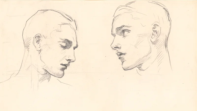 Studies of a Man's Head
