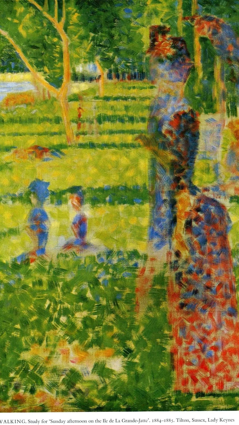 Georges Seurat — WALKING. Study for 'Sunday afternoon on the Ile de La Grande-Jatte'
