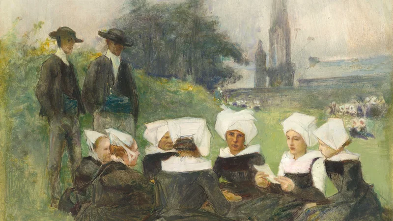 Pascal Dagnan-Bouveret — Study for Breton Women at a Pardon