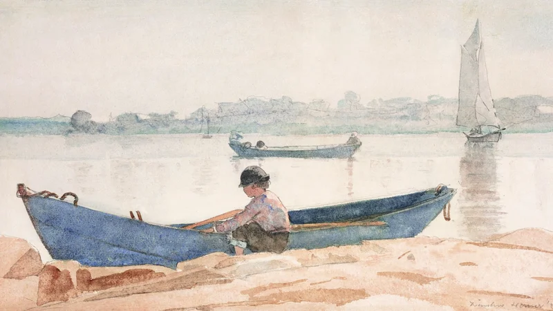 Winslow Homer — Boy with blue dory