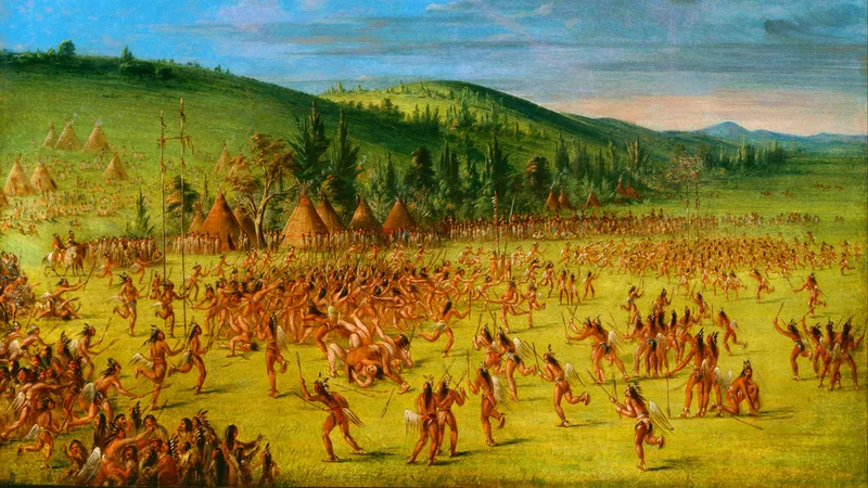 Ball-play of the Choctaw--Ball Up