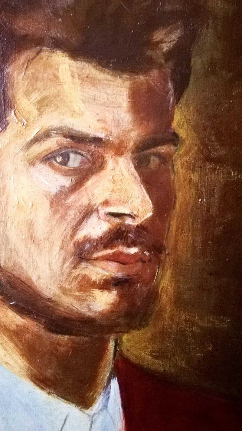 Alfred Freddy Krupa — Research of Mattery. Self-portrait (detail)