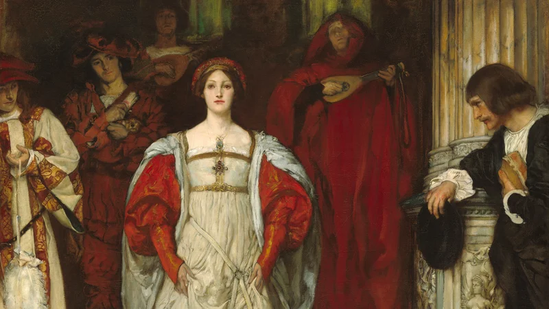Edwin Abbey — Who Is Sylvia? What Is She, That All the Swains Commend Her?