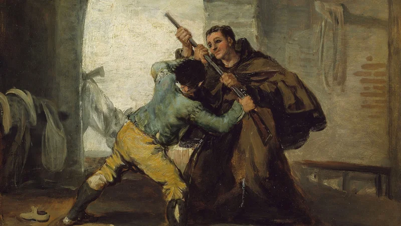 Francisco Goya — Friar Pedro Wrests the Gun from El Maragato