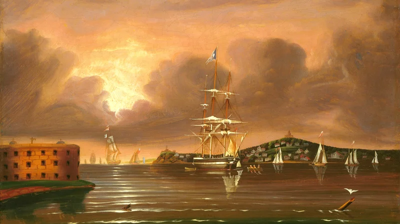 Thomas Chambers — Threatening Sky, Bay of New York