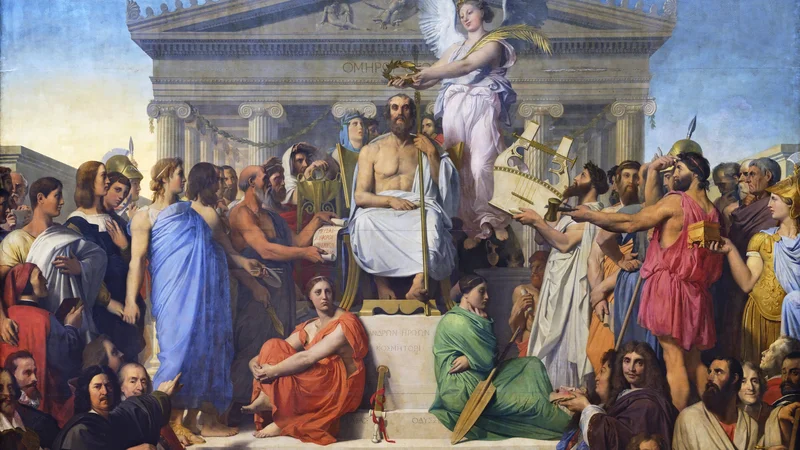 Jean-Auguste-Dominique Ingres — A Apoteose de Homero