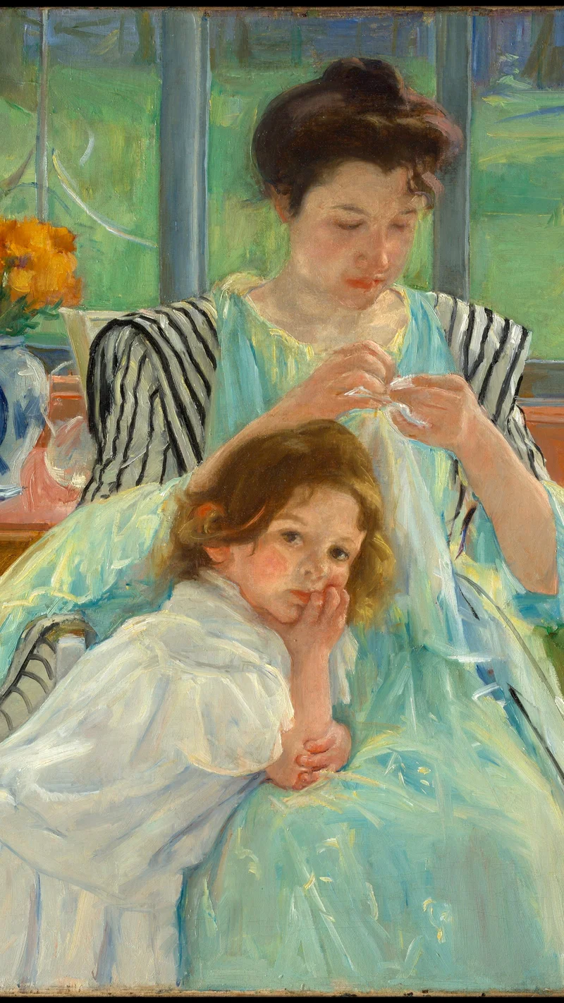 Mary Cassatt — Young Mother Sewing