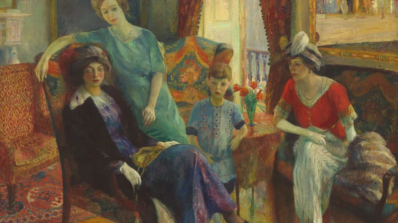 William James Glackens — Family Group