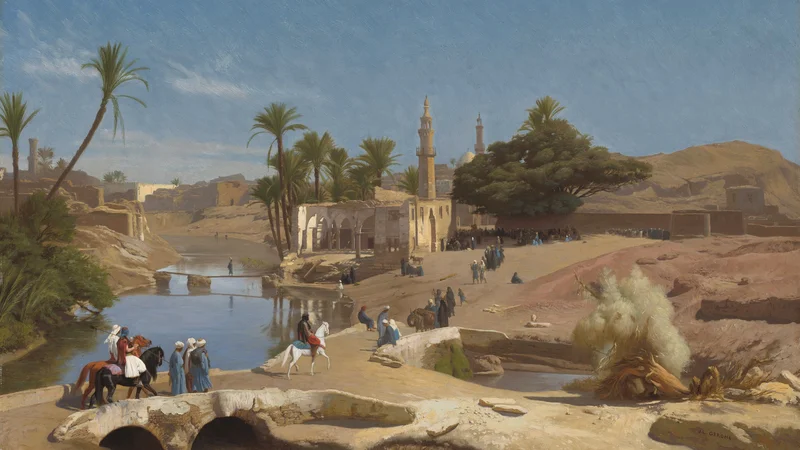 Jean-Léon Gérôme — View of Medinet El-Fayoum