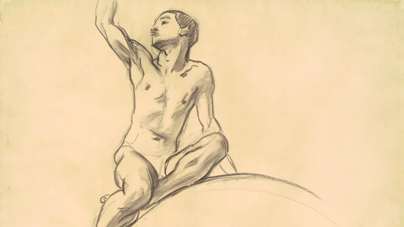 Study for Figure above "Music"