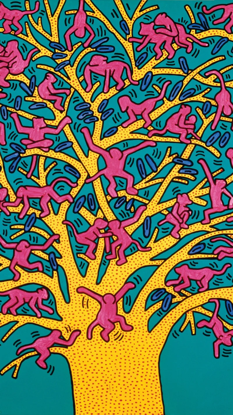 Keith Haring — The Tree of Monkeys