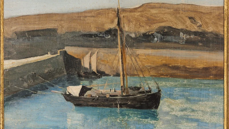 Jean-Baptiste Camille Corot — A Fishing Boat, Honfleur
