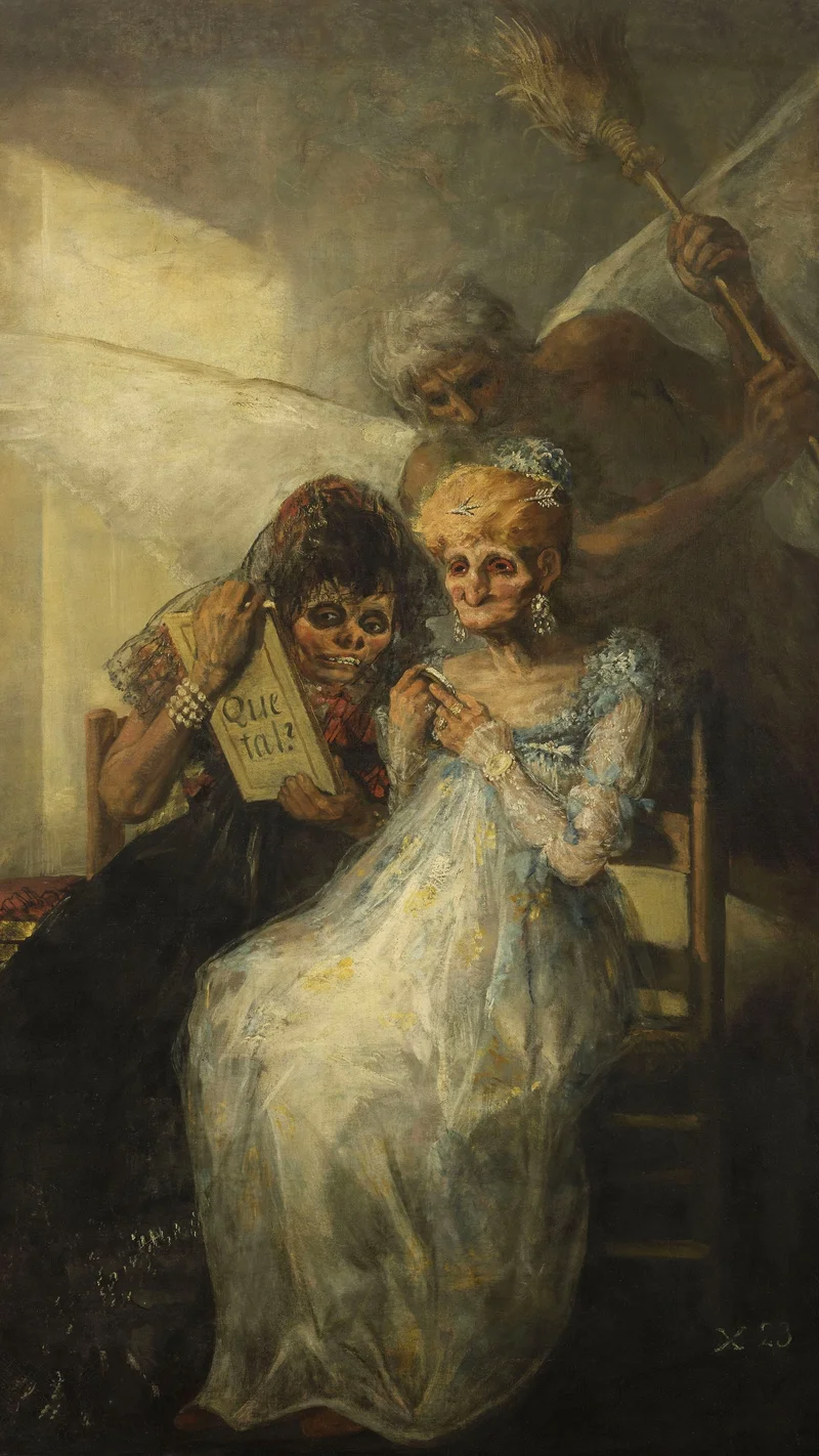 Francisco Goya — Old Women or Time