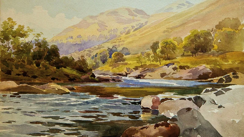 Rosa Bonheur — River landscape