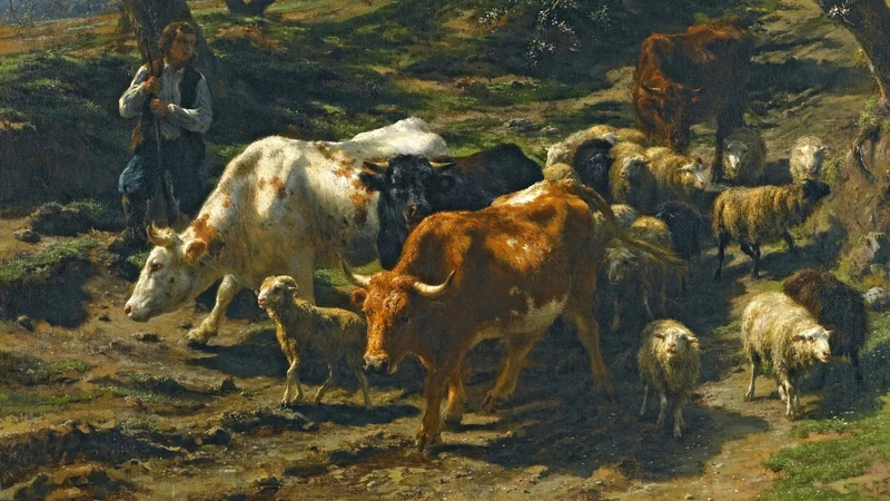 Rosa Bonheur — A shepherd with his flock
