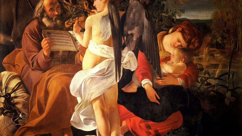 Michelangelo da Caravaggio — Rest on the Flight into Egypt