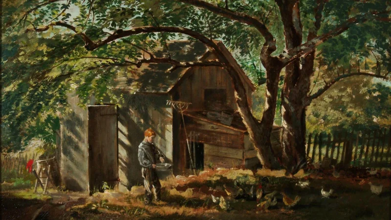 Winslow Homer — Feeding the Chickens