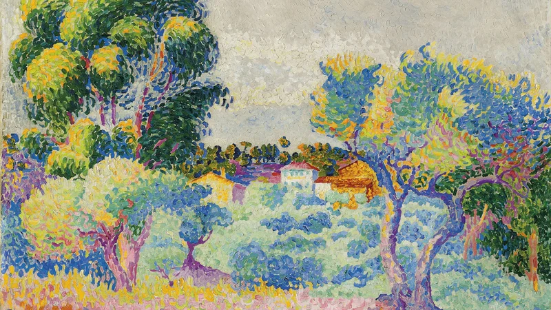 Henri-Edmond Cross — Eucalyptus and Olive Trees