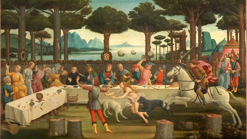 Sandro Botticelli — The Story of Nastagio Degli Onesti, part three