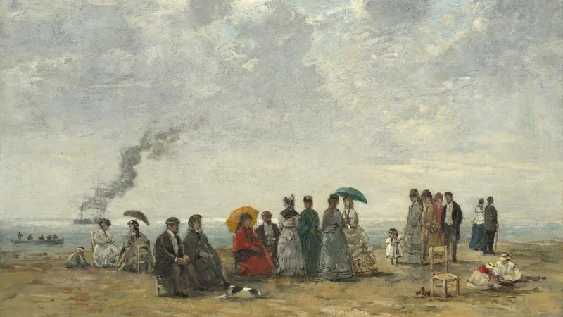 Eugène Boudin — Figures on the Beach