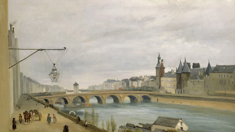 Jean-Baptiste Camille Corot — Le Pont au Change, vu du quai de Gesvres
