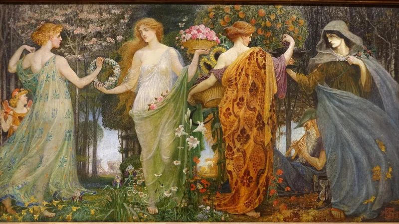 Walter Crane — A Masque for the Four Seasons