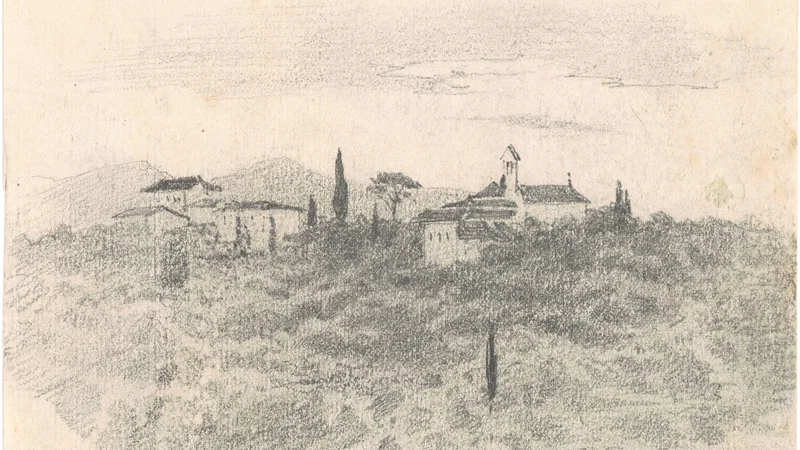 John Singer Sargent — Monastery [recto]