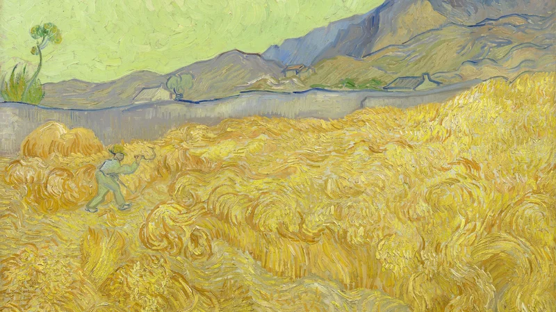 Vincent van Gogh — Wheatfield with a Reaper