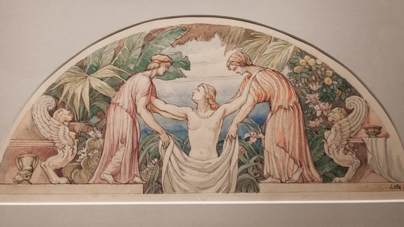 Károly Lotz — A Sketch for a Fresco