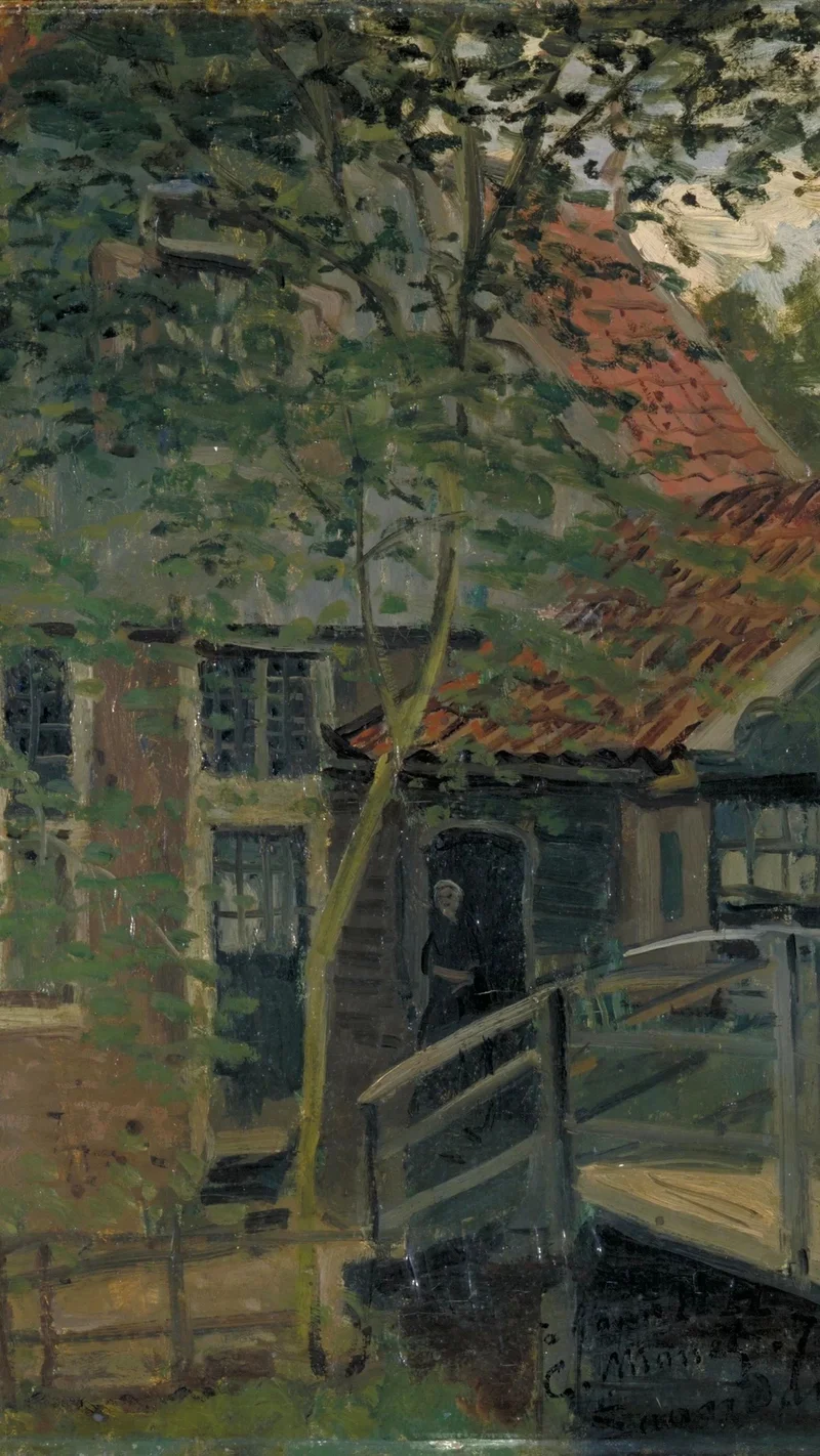 Claude Monet — Footbridge at Zaandam