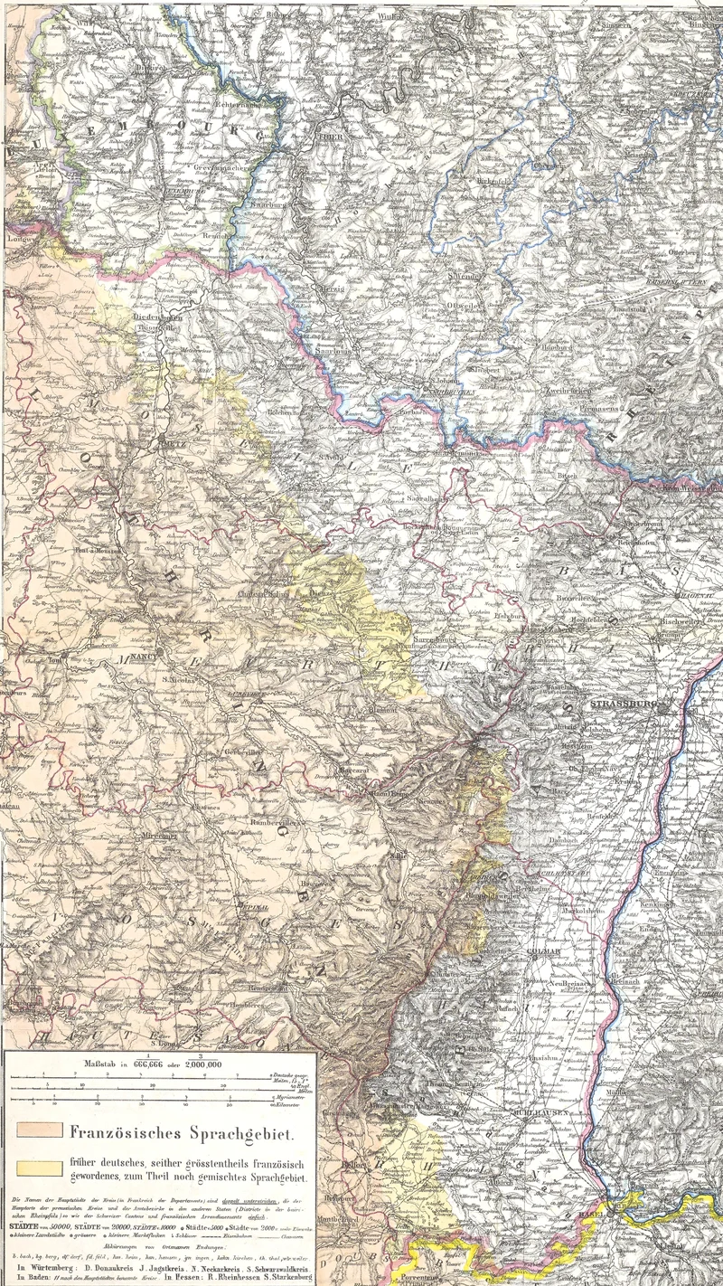 Heinrich Kiepert — Die Deutsch-Französischen Grenzländer